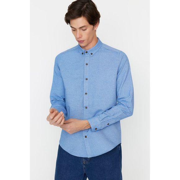NWT Trendyol Men Slim Button placket Woven Shirt - Picture 1 of 9